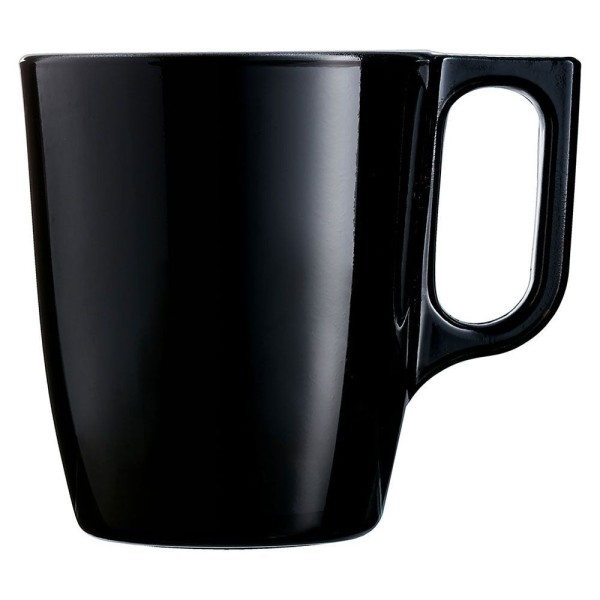 Encontraproduto.com.br - Luminarc Flashy Caneca 9X8X8Cm 250Ml Vidro Temperado Preto