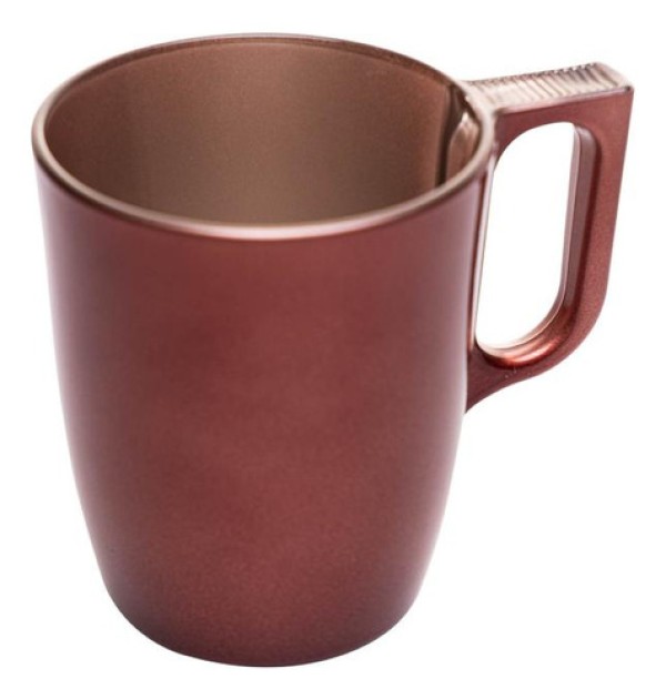 Encontraproduto.com.br - Caneca de Vidro Opalino Flashy Vermelha 250ml - Wolff