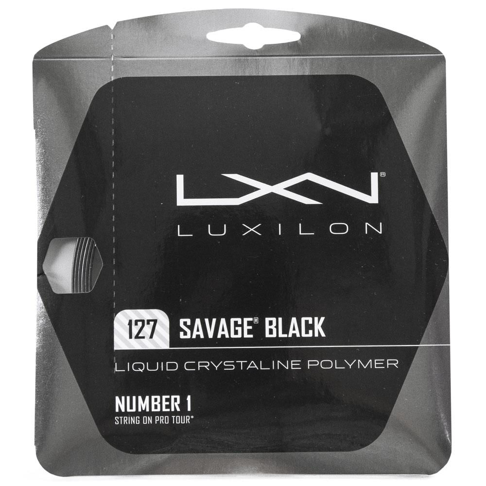 Encontraproduto.com.br - Corda Luxilon Savage 16L 1.27mm Preta - Set Individual