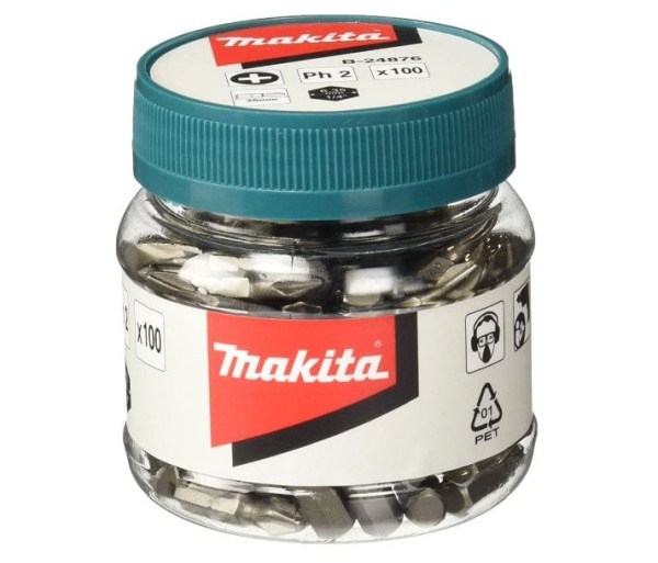 Encontraproduto.com.br - CAIXA PLÁSTICA COM 100 BITS MAGNÉTICOS 25MM PHILIPS B-24876 - MAKITA.