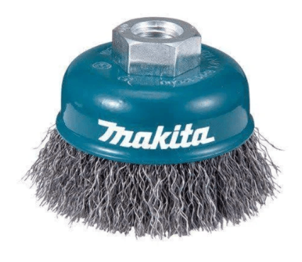 Encontraproduto.com.br - Escova Makita de Aco Copo Fio Ondulado 100MM
