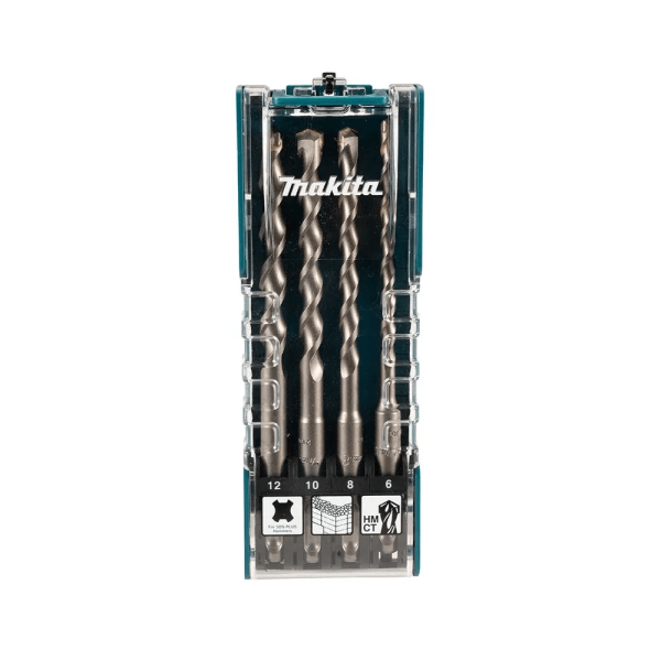 Encontraproduto.com.br - Jogo de Brocas SDS Plus para Marteletes com 4 peças D-74756 Makita