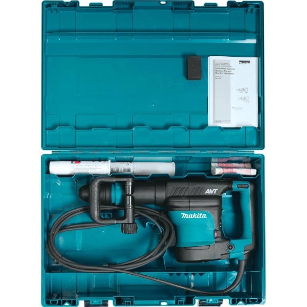Encontraproduto.com.br - Martelo Rompedor SDS MAX 1300W 17,2J Com Ponteiro Graxa Punho Maleta HM1111C 220V Makita