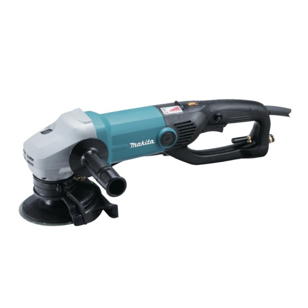 Encontraproduto.com.br - Lixadeira A úmido 125mm 1600w Com Fluxo De água Ajustável Quatro Saídas Pk5011c 110v Makita
