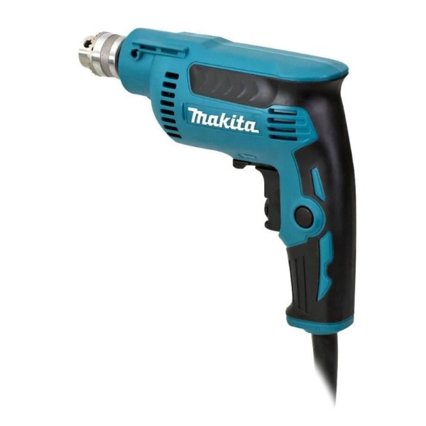 Encontraproduto.com.br - Furadeira de Alta Rotação 6.5Mm 1/4 370W Com Chave do Mandril Ergônomica DP2010 220V Makita