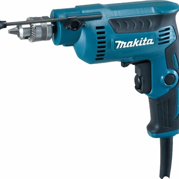 Encontraproduto.com.br - Furadeira de Alta Rotação 6.5Mm 1/4 370W Com Chave do Mandril Ergônomica DP2010 220V Makita