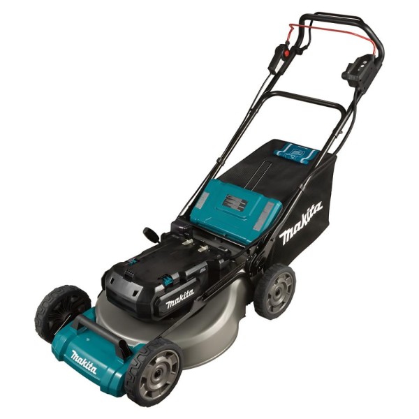 Encontraproduto.com.br - Carrinho Cortador de Grama Sem Fio 36V Com Lâmina Chaves Caixa Coletora LM001CZ Makita