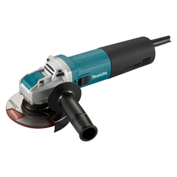 Encontraproduto.com.br - Esmerilhadeira Angular 125Mm X-Lock Industrial 1400W Com Punho Lateral Protetor GA5080R 127V Makita