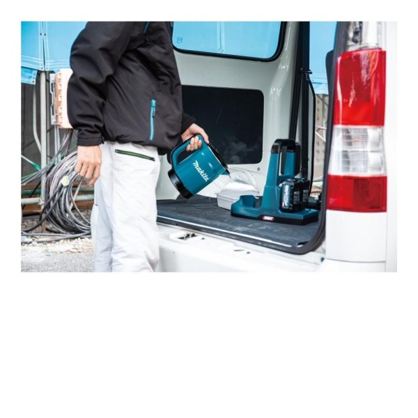 Encontraproduto.com.br - Chaleira 800ml Sem Fio 40V Com Desligamento Automático Estrutura Aço Inoxidável KT001GZ Makita