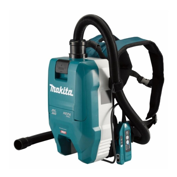 Encontraproduto.com.br - Aspirador De Pó Costal Sem Fio 40v Com Sistema Aws Mangueira 10 Sacos Descartáveis Vc009gz Makita