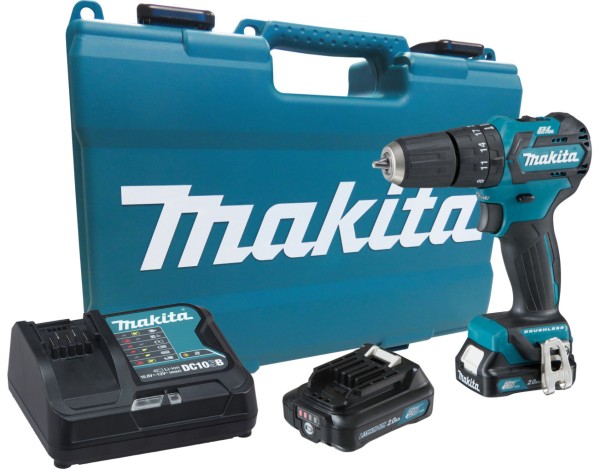 Encontraproduto.com.br - Parafusadeira e Furadeira a Bateria Makita HP332DSAE 12V Acompanha Maleta com 1 Carregador e 2 Baterias