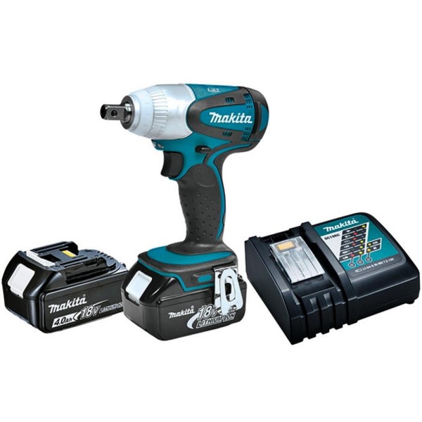Chave de Impacto Encaixe Quadrado 1/2 com Bateria e Carregador DTW251RMJ Makita