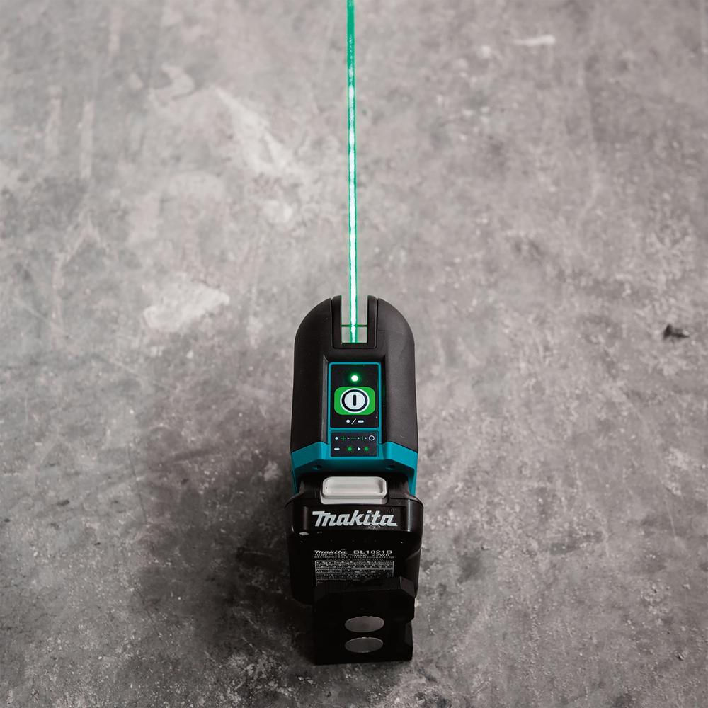 Encontraproduto.com.br - Nivelador Laser De Linhas Cruzadas 25m Resistente água Com Bolsa Suporte De Parede Sk105gdz Makita
