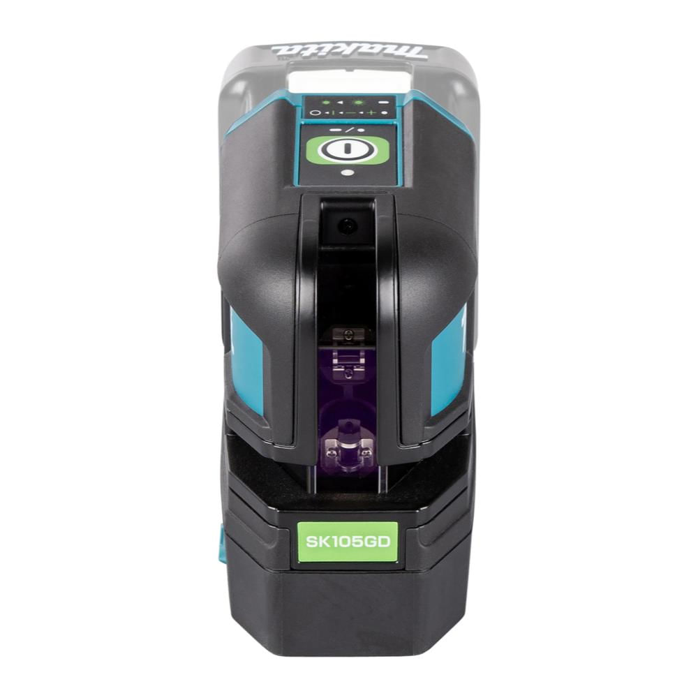Encontraproduto.com.br - Nivelador Laser De Linhas Cruzadas 25m Resistente água Com Bolsa Suporte De Parede Sk105gdz Makita