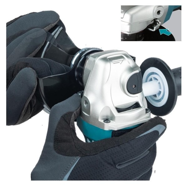 Encontraproduto.com.br - Esmerilhadeira Angular 125Mm Industrial 1300W Com Flange Punho Chave Protetor GA5050 127V Makita