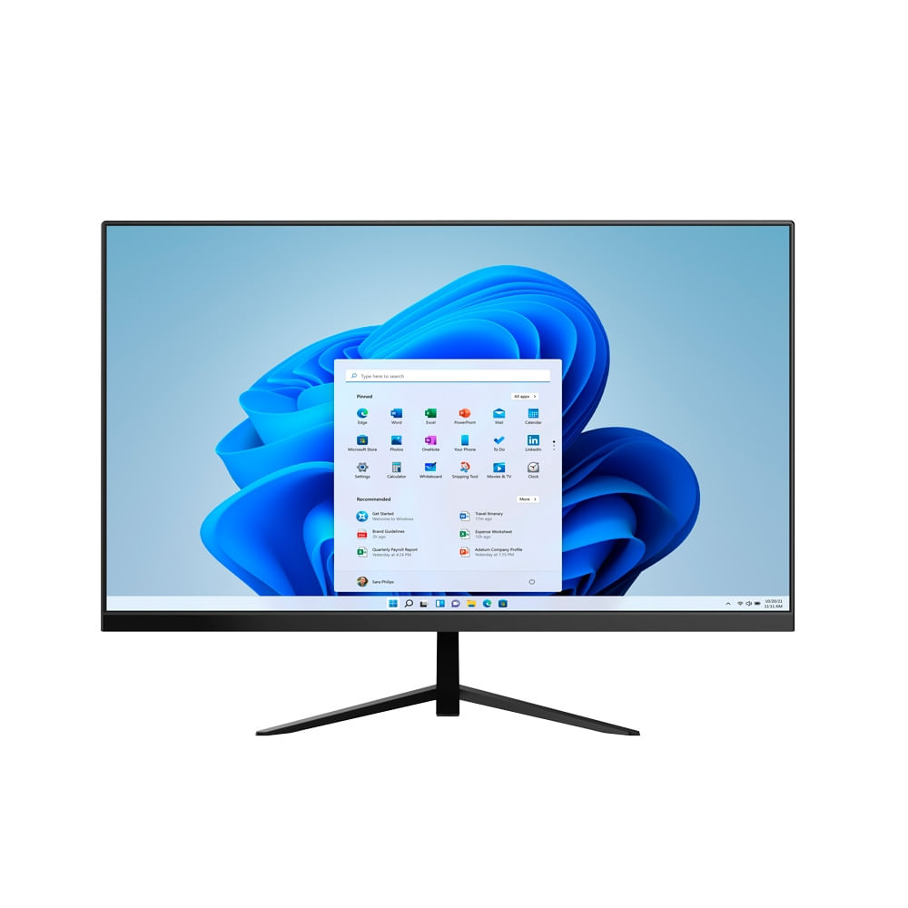 Encontraproduto.com.br - All in One, Windows 11 Home, 23,8 Pol. Full HD, Intel Core i3 (8ª ger.),  8GB RAM 256GB SSD, Preto Ultra - UB841OUT [Reembalado]