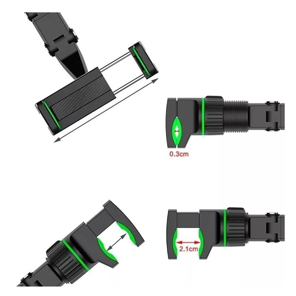 Encontraproduto.com.br - Suporte Para Celular Veicular Multifuncional Ajustável Rotação 360 Graus - Aplicável à Maioria dos Telefones Celulares