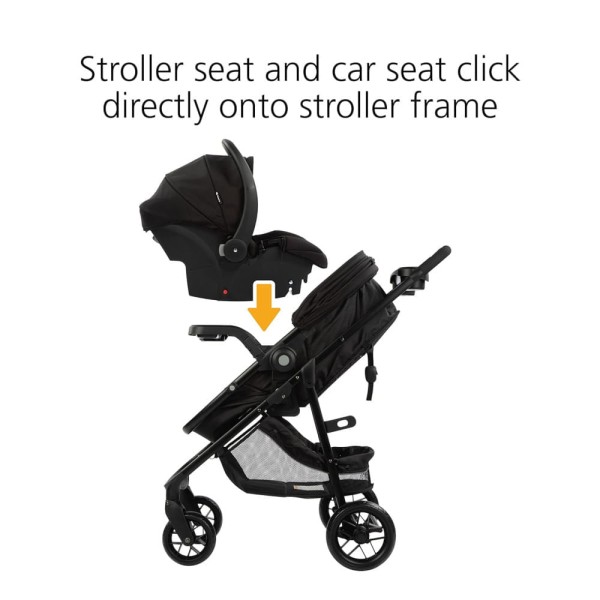 Encontraproduto.com.br - Carrinho de Bebê Travel System 8 em 1 com Porta-Copos, Safety 1st, Preto e Verde
