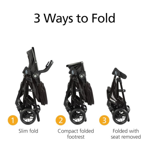 Encontraproduto.com.br - Carrinho de Bebê Travel System 8 em 1 com Porta-Copos, Safety 1st, Preto e Verde