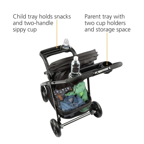 Encontraproduto.com.br - Carrinho de Bebê Travel System 8 em 1 com Porta-Copos, Safety 1st, Preto e Verde