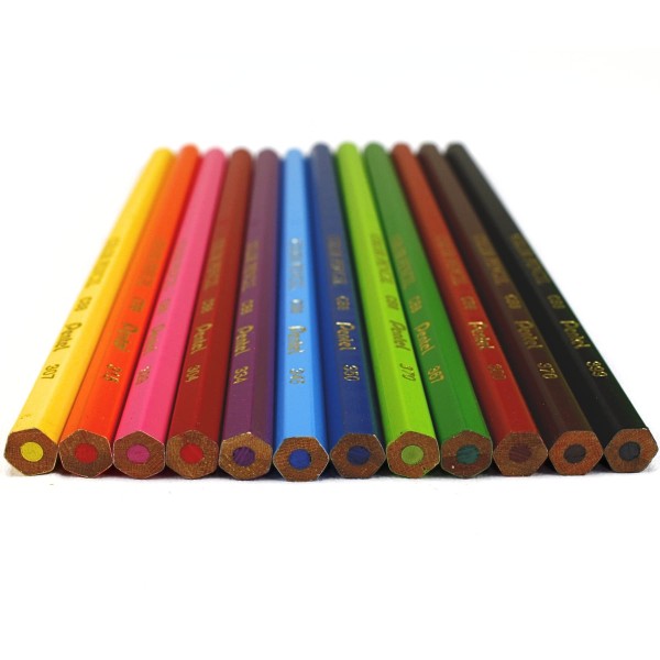Encontraproduto.com.br - Lápis De Cor Pentel Arts Com 12 Cores