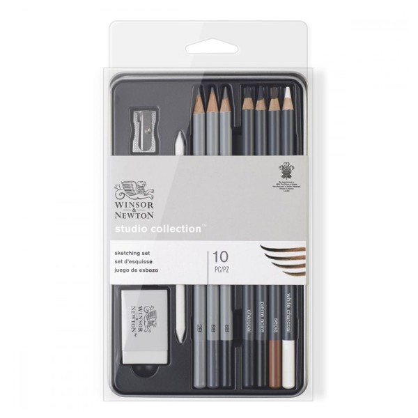 Encontraproduto.com.br - Estojo Lápis de Desenho Winsor & Newton Studio Collection 10 Unidades - 0490010