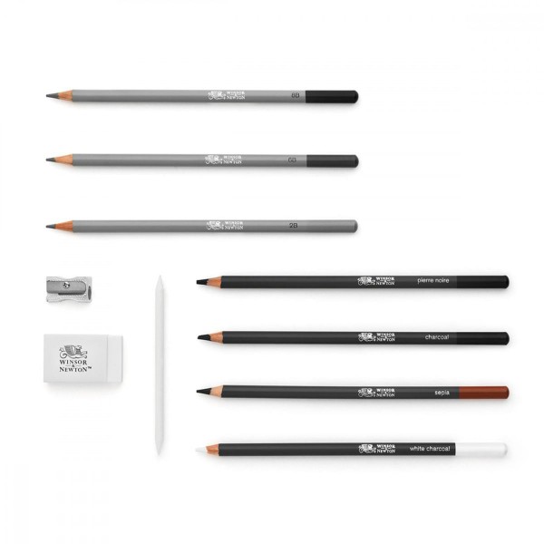 Encontraproduto.com.br - Estojo Lápis de Desenho Winsor & Newton Studio Collection 10 Unidades - 0490010