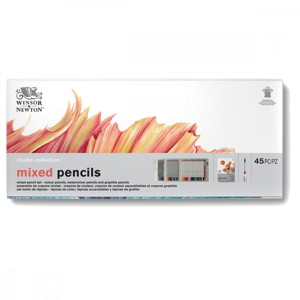 Encontraproduto.com.br - Lápis de Cor Misto Winsor & Newton Studio Collection com 45 Peças - 2090001