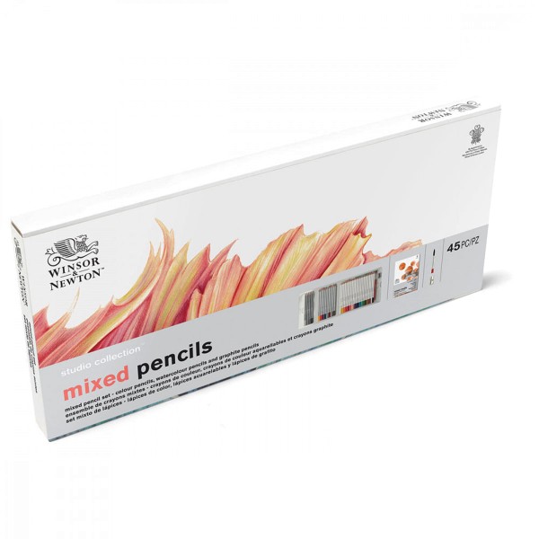 Encontraproduto.com.br - Lápis de Cor Misto Winsor & Newton Studio Collection com 45 Peças - 2090001