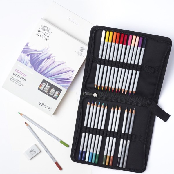 Encontraproduto.com.br - Estojo Lápis de Cor Winsor & Newton Studio Collection com 27 Peças - 2090004