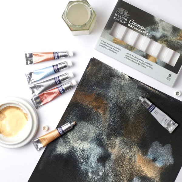 Encontraproduto.com.br - Estojo Aquarela Winsor & Newton Cotman 06 Cores 8ml 0390703
