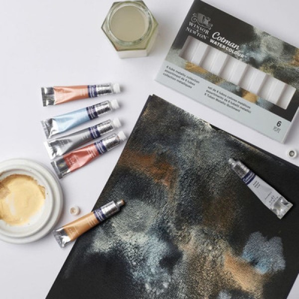 Encontraproduto.com.br - Estojo Aquarela Winsor & Newton Cotman 06 Cores 8ml 0390703