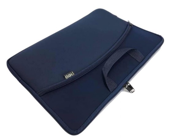 Encontraproduto.com.br - Capa Para Notebooks 15.6 Azul Pasta Neoprene  Alça Case