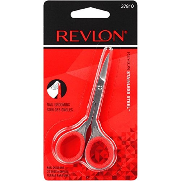 Encontraproduto.com.br - Tesoura De Unha Revlon Aço Inoxidável Curva