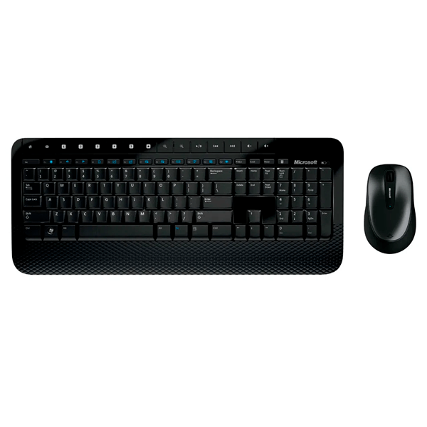Encontraproduto.com.br - Teclado e Mouse Microsoft Wireless 2000 Desktop