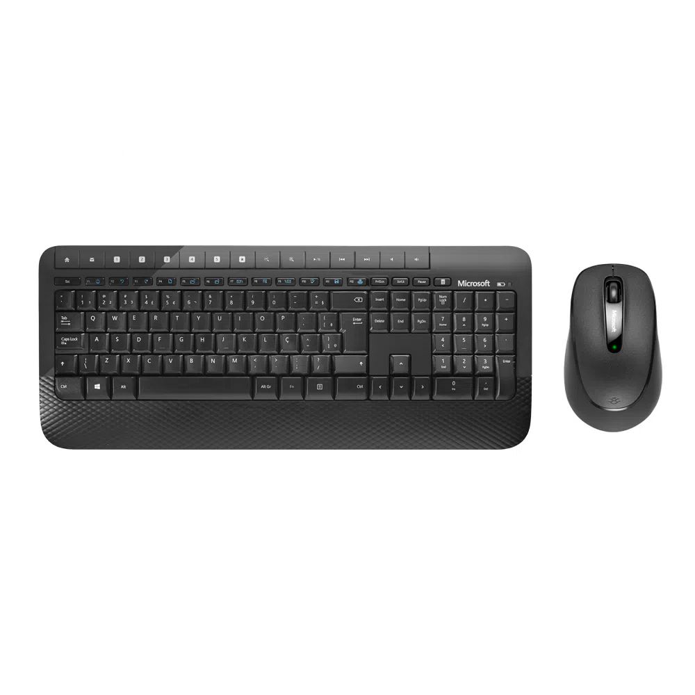 Encontraproduto.com.br - Teclado e Mouse Microsoft Wireless 2000 Desktop