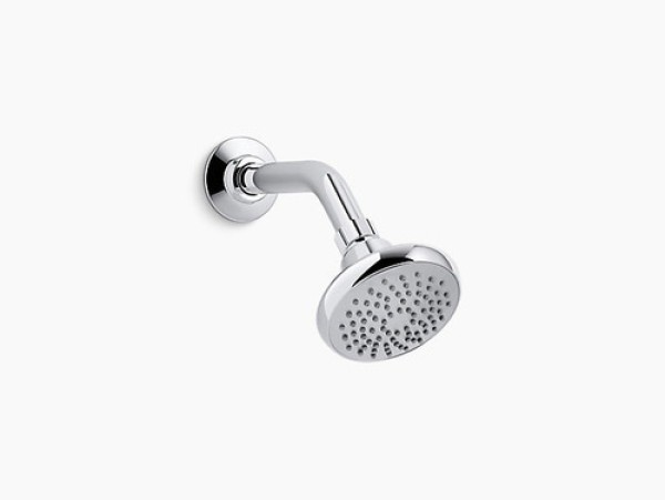 Chuveiro Redondo De Parede Sem Tubo Citrus 10cm ABS Cromado Kohler