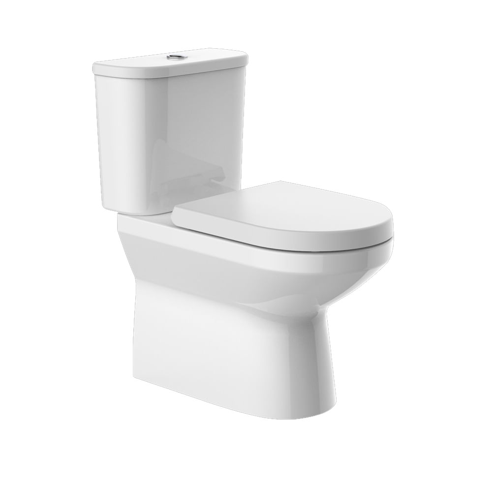 Encontraproduto.com.br - Kit Bacia Com Caixa Acoplada Span Round Branco Kohler