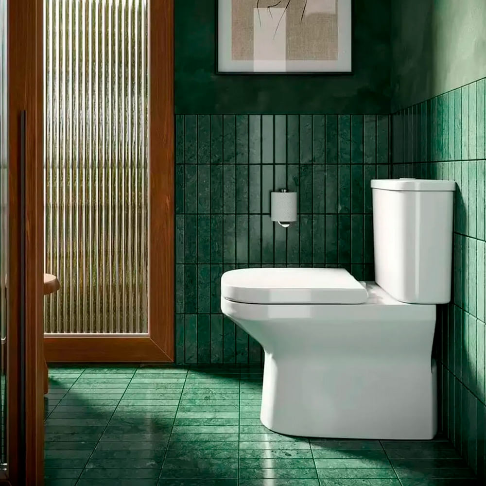 Encontraproduto.com.br - Kit Vaso Sanitário Com Caixa Span Square 3/6L Kohler
