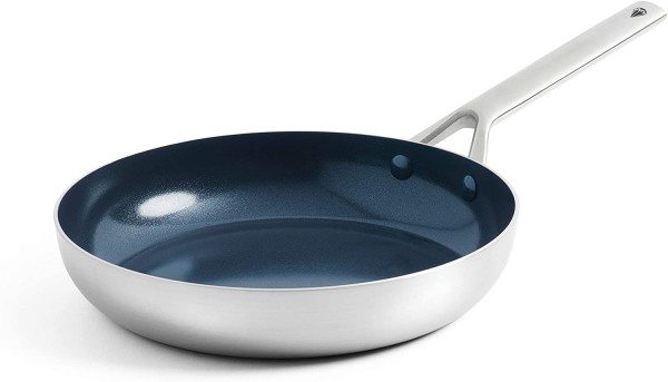 Encontraproduto.com.br - Azul Diamante Cozinha De Aço Triplo Cerâmica Antiaderente De Aço Inoxidável Frigideira/frigideira 95