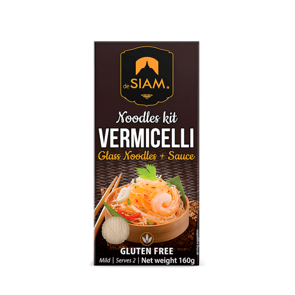 Encontraproduto.com.br - Kit Noodles Tailandês e Molho Vermicelli Desiam 160g