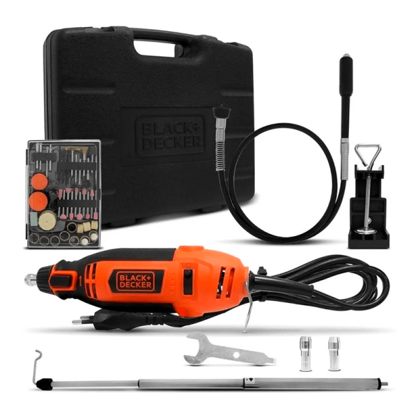 Encontraproduto.com.br - Micro Retífica Black&Decker Com 113 Acessórios 127v
