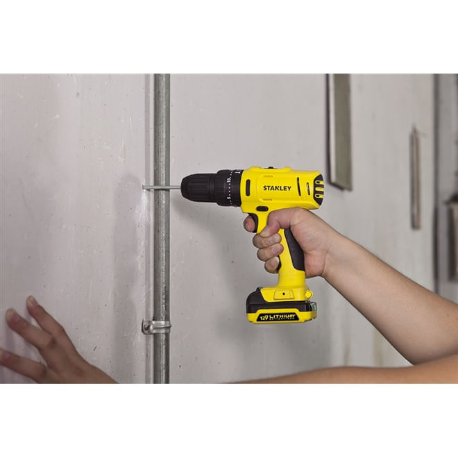Encontraproduto.com.br - Parafusadeira Furadeira Impacto 12V Com 2 Bat+Maleta Stanley