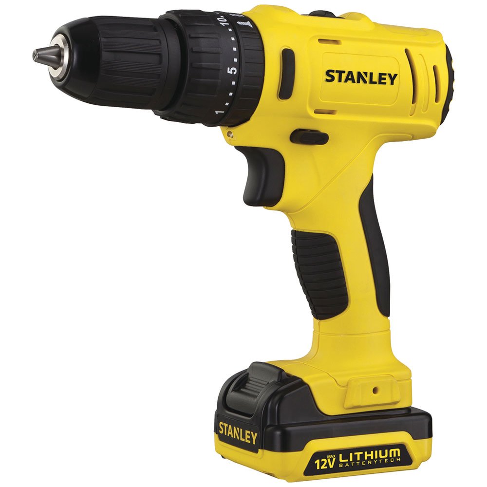 Encontraproduto.com.br - Parafusadeira Furadeira Impacto 12V Com 2 Bat+Maleta Stanley