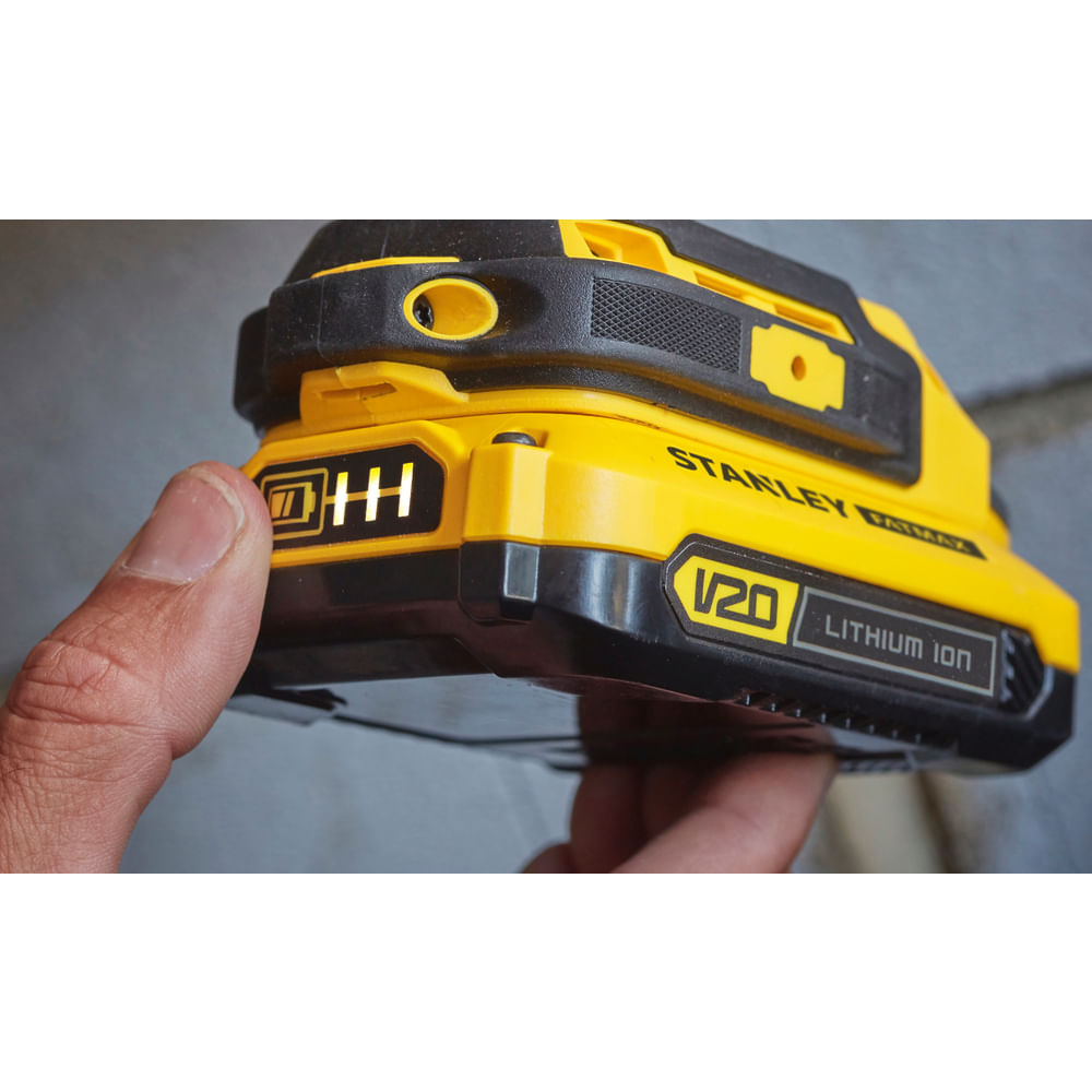 Encontraproduto.com.br - Parafusadeira E Furadeira De Impacto Stanley 1/2 13mm Duas Baterias SCD711C2K-BR