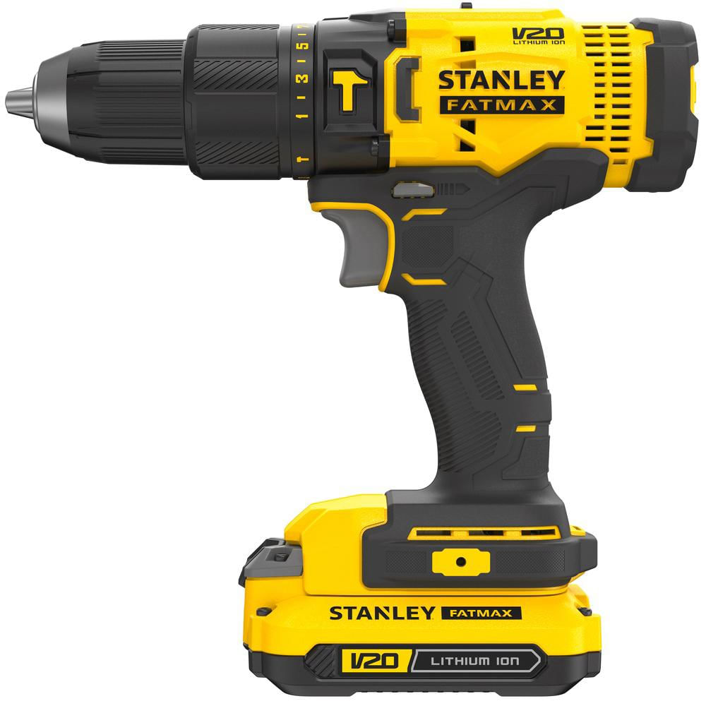 Encontraproduto.com.br - Parafusadeira E Furadeira De Impacto Stanley 1/2 13mm Duas Baterias SCD711C2K-BR