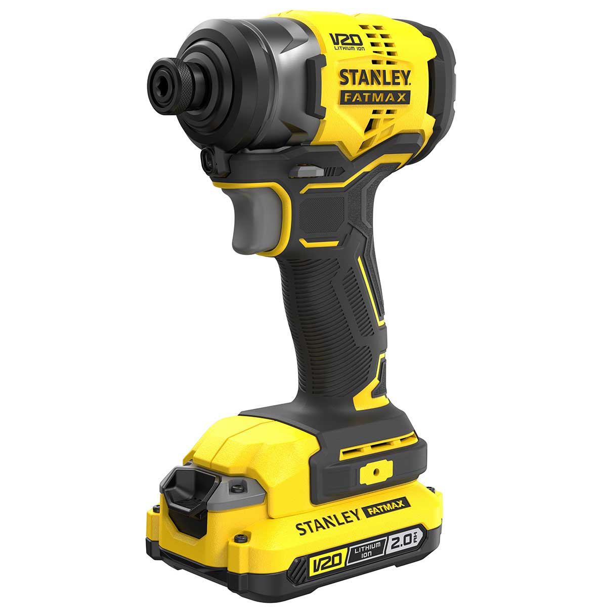 Encontraproduto.com.br - Parafusadeira de Impacto Stanley, SBI810D2K, Brushless 1/4 (6,35mm) 20V, Max Íon de Lítio Com Maleta