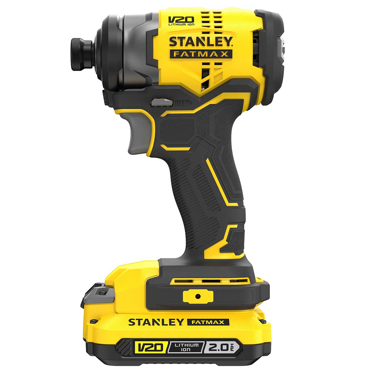 Encontraproduto.com.br - Parafusadeira de Impacto Stanley, SBI810D2K, Brushless 1/4 (6,35mm) 20V, Max Íon de Lítio Com Maleta