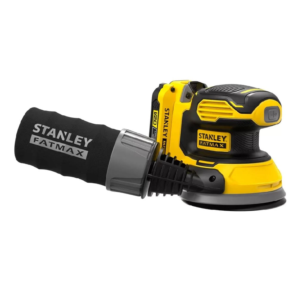 Lixadeira Roto Orbital 5 Stanley, SCS220-B2, (125mm) Sem Bateria E Carregador