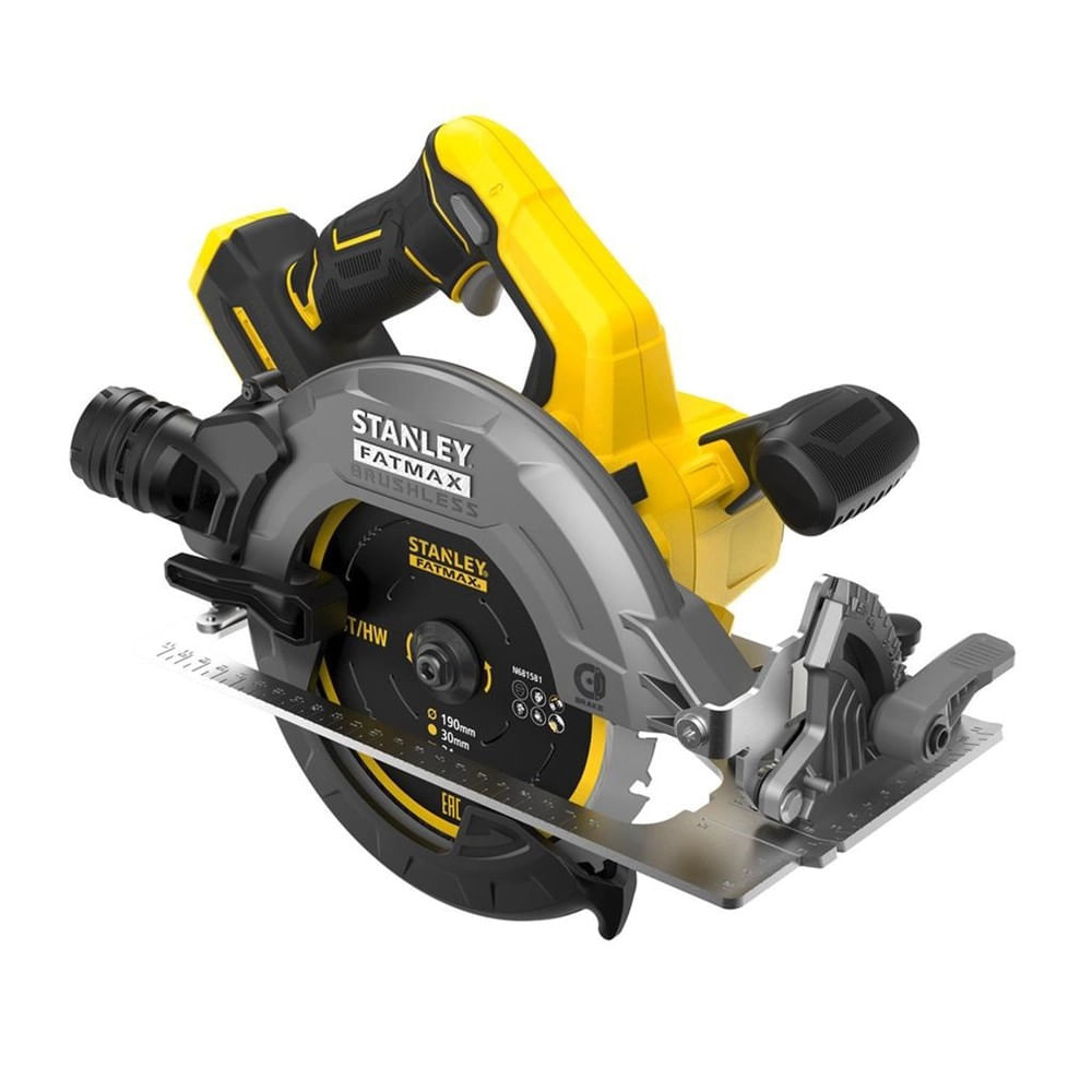 Encontraproduto.com.br - Serra Circular Stanley SBC550D1K-BR, 7-1/4 (185mm), Brushless 20V, Max Íon De Lítio
